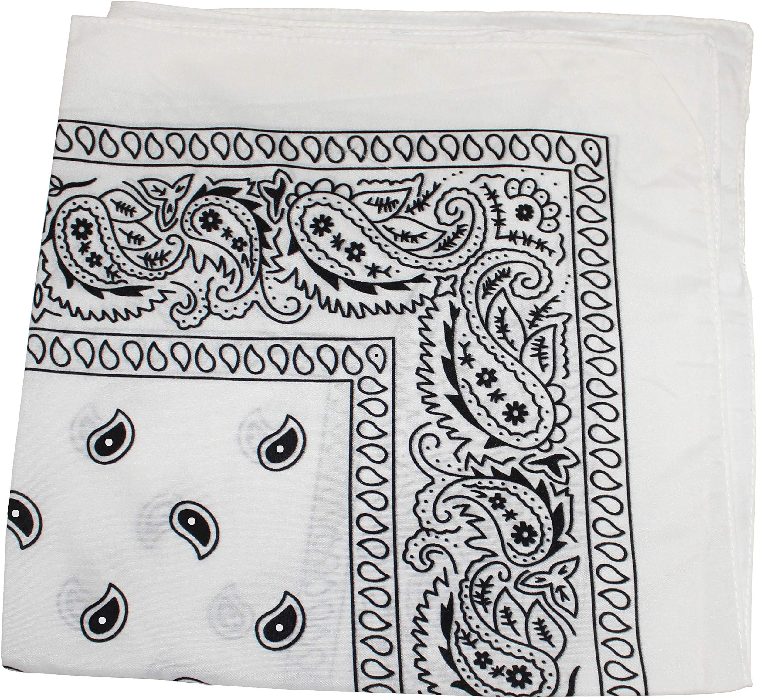 Mechaly Paisley 100% Polyester Unisex Bandanas - 12 Pack - Dozen Wholesale