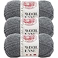 (3 Pack) Lion Brand Yarn Wool-Ease Yarn, Oxford Grey