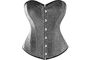 Scarlet Darkness Corset Tops for Women Sequin Boned Strapless Renaissance Corset for Party
