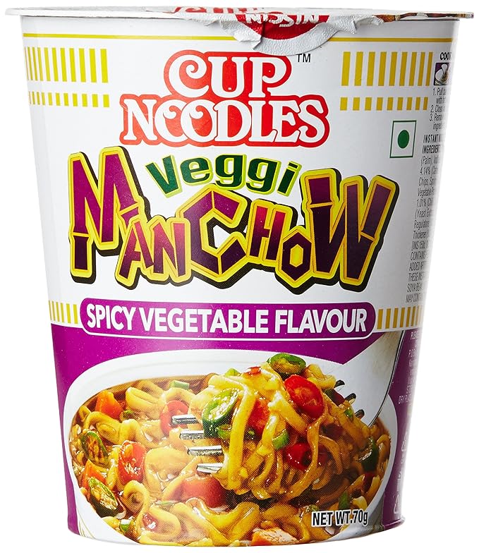 Cup Noodles Veggi Manchow, 70g Amazon.in Grocery & Gourmet Foods