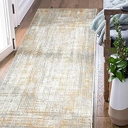 jinchan Runner Rug 2x8 Hallway Abstract Sketch