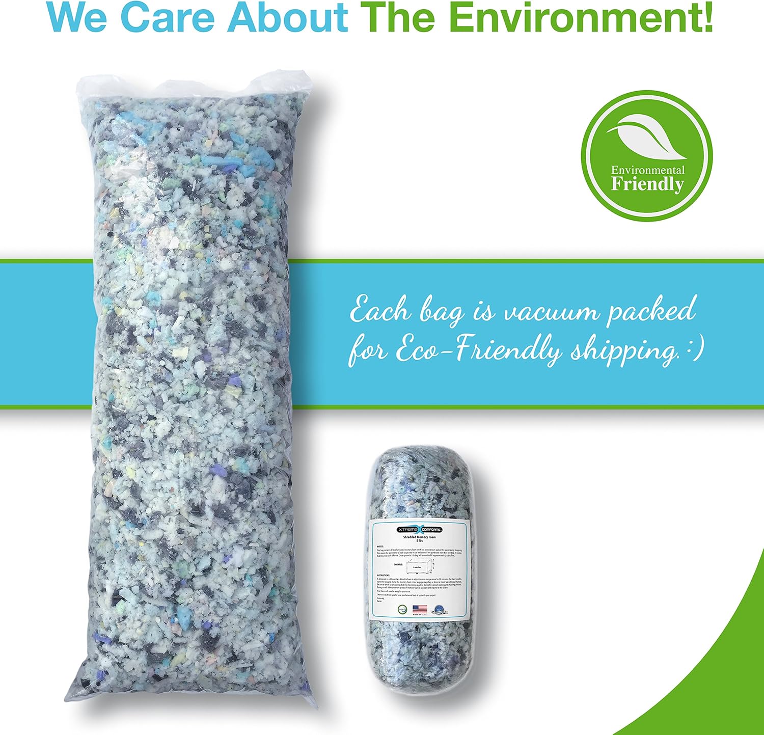 MADE IN THE USA with 100 CertiPURUS Certified Foam. Pillows Dog Beds