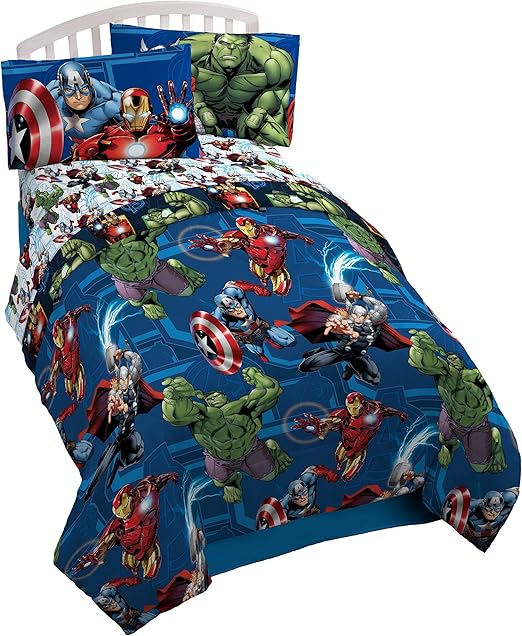 Amazon Com Marvel Avengers Heroic Age Twin Comforter Super Soft