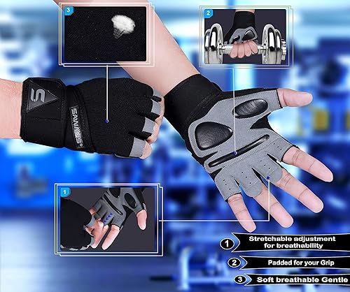 ATERCEL Workout Gloves For Men And Women, Exercise Gloves For Weight Lifting, Cycling, Gym - View #10