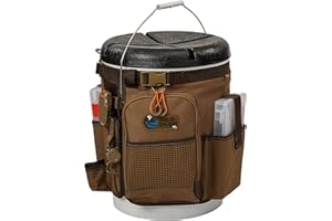 Wild River by CLC WT3507 Tackle Tek Rigger Lighted Bucket Organizer with Plier Holder and Two PT3500 Trays