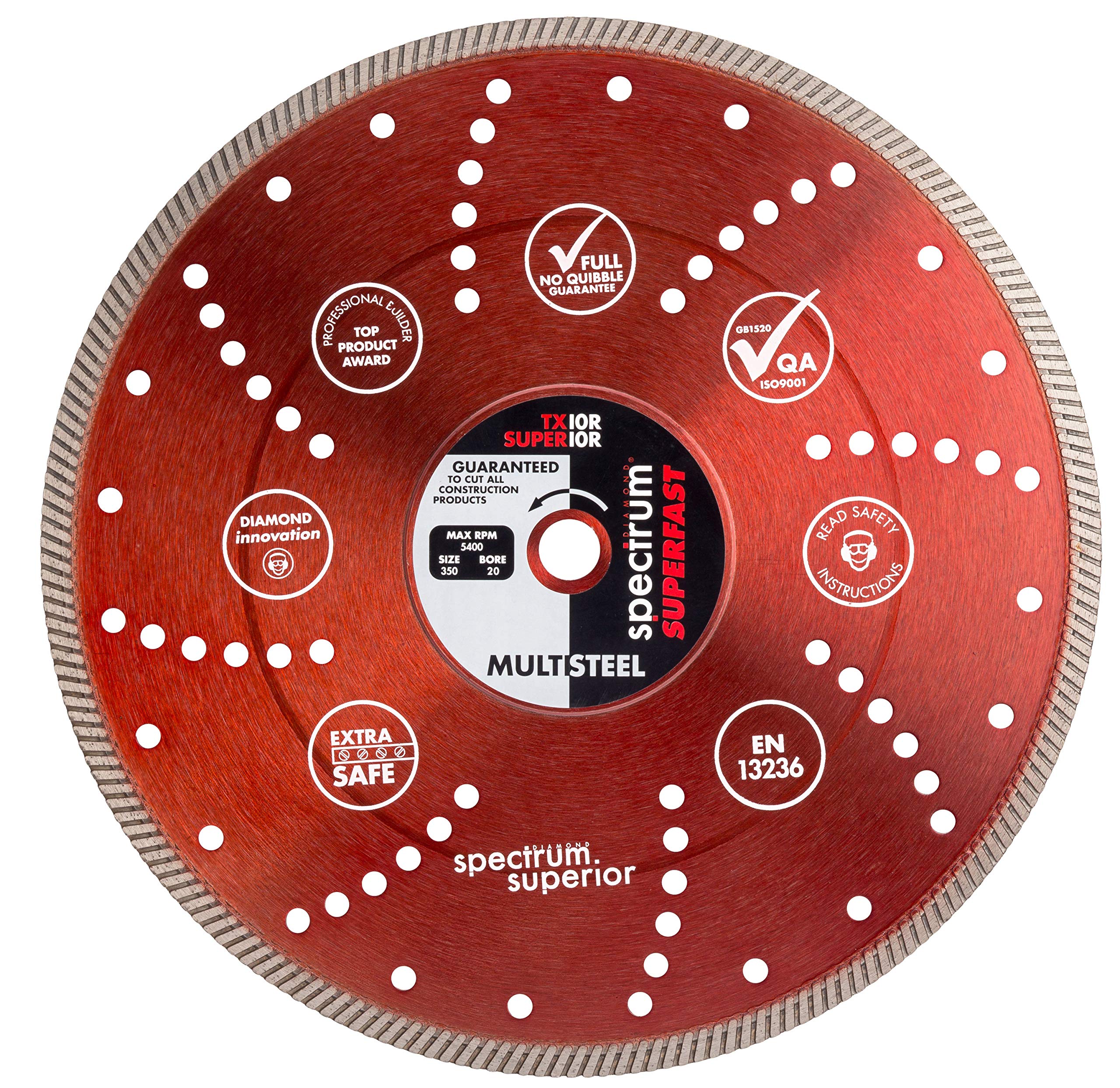 OX Spectrum Pro Supercut Dia Blade - Concrete/GP - 350/20mm