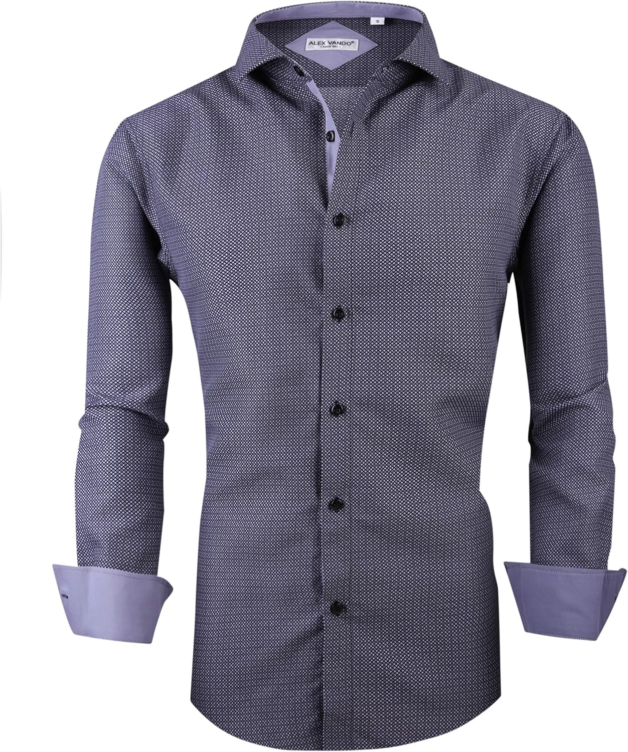 Alex Vando Mens Printed Dress Shirts Long Sleeve Regular Fit Fashion Shirt at  Men’s Clothing store