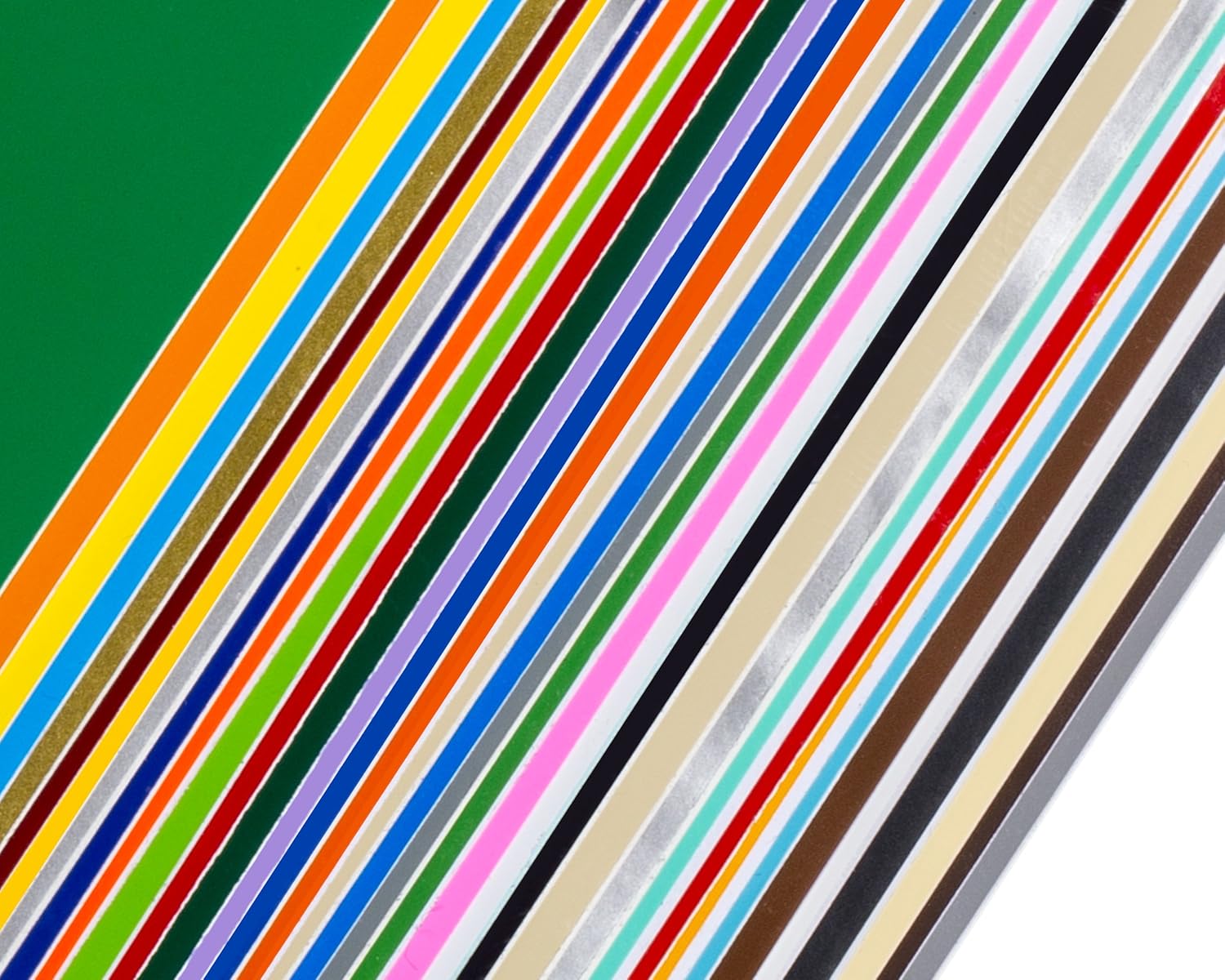 Permanent Adhesive Backed Vinyl Sheets by EZ Craft USA - 12" x 12" - 40 Sheets Assorted Colors Works with Cricut and Other Cutters: Home & Kitchen