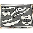 NCCYOOT Gua sha Set, IASTM Tool Gua Sha Stainless Steel Muscle Scraper Set of 6 Picese for Soft Tissue Therapy and Reduce Arms,Legs,Back, Shoulder Muscle Pain(6C pcs)…