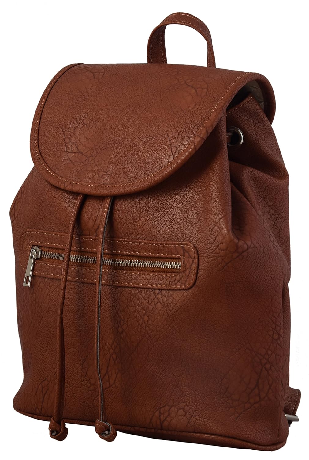 lychee bags women's pu backpack - rust (lbbppu55rt)