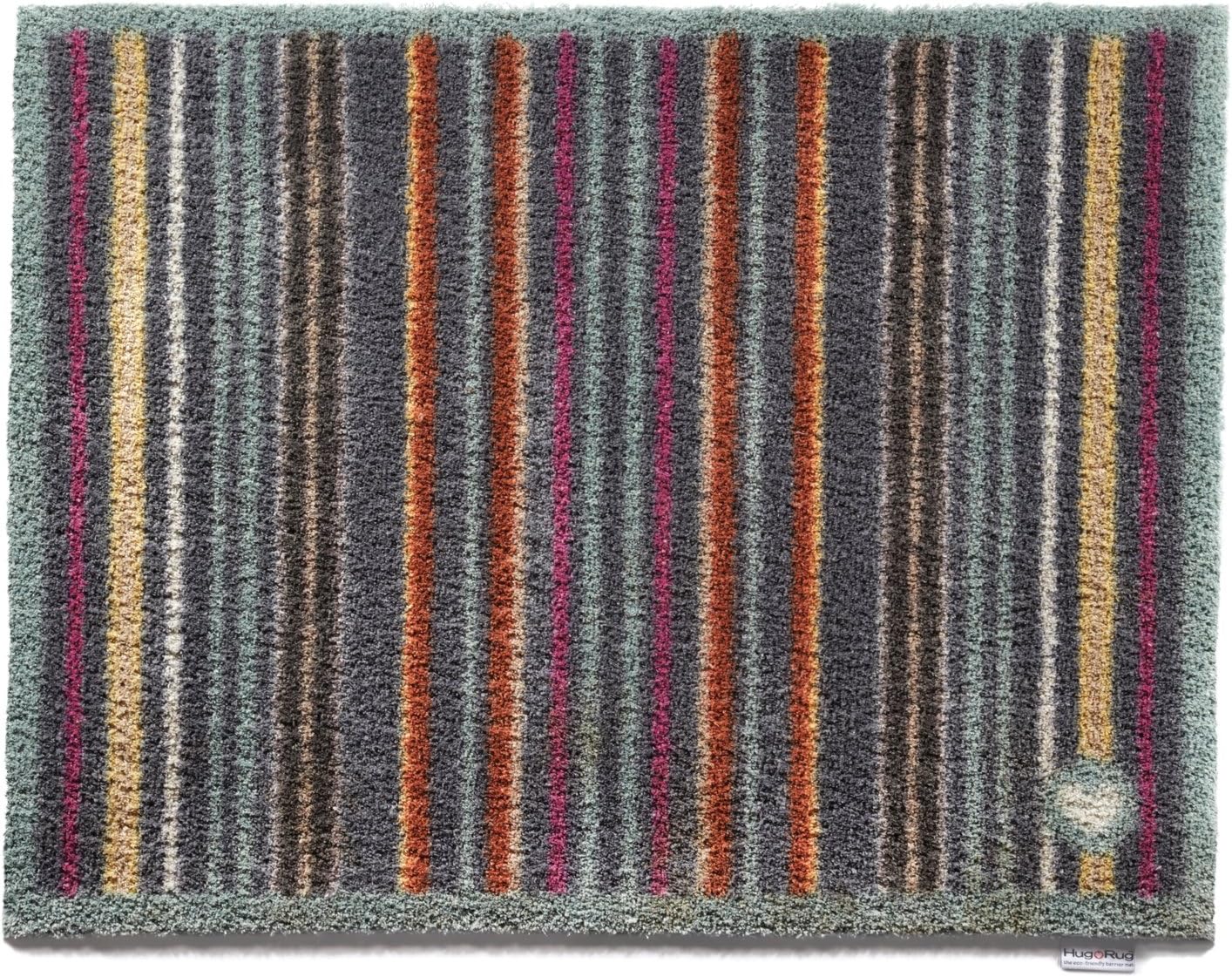 HUG RUG Designer 13 Eco-Genics Friendly Barrier Mat, Blue/Pink Stripe, 65 x 85 Cm