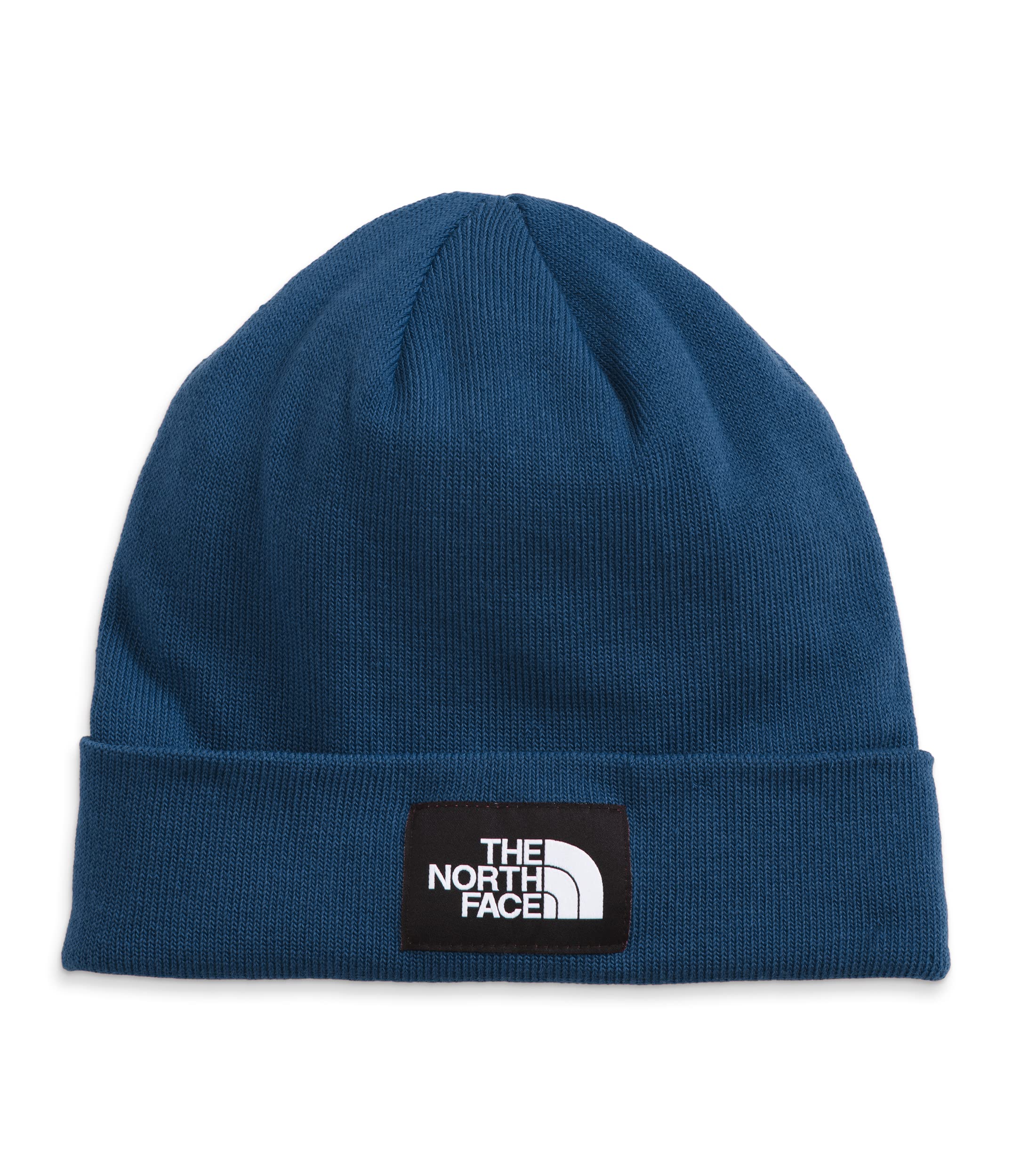 The North Face Dock Worker Recycled Beanie | Deep Fit, Cuffed Winter Hat for Men & Women with Woven Logo Patch, Shady Blue, One Size Image
