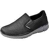 Skechers Men's Go Walk 5 Imperial Slip On Trainers, Black Charcoal, 8.5 UK Wide