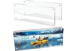 Mammoth DuraClear 4x10 Acrylic Frame - Frameless Panoramic Photo & License Display - Sleek, Modern Design for Elegant Decor