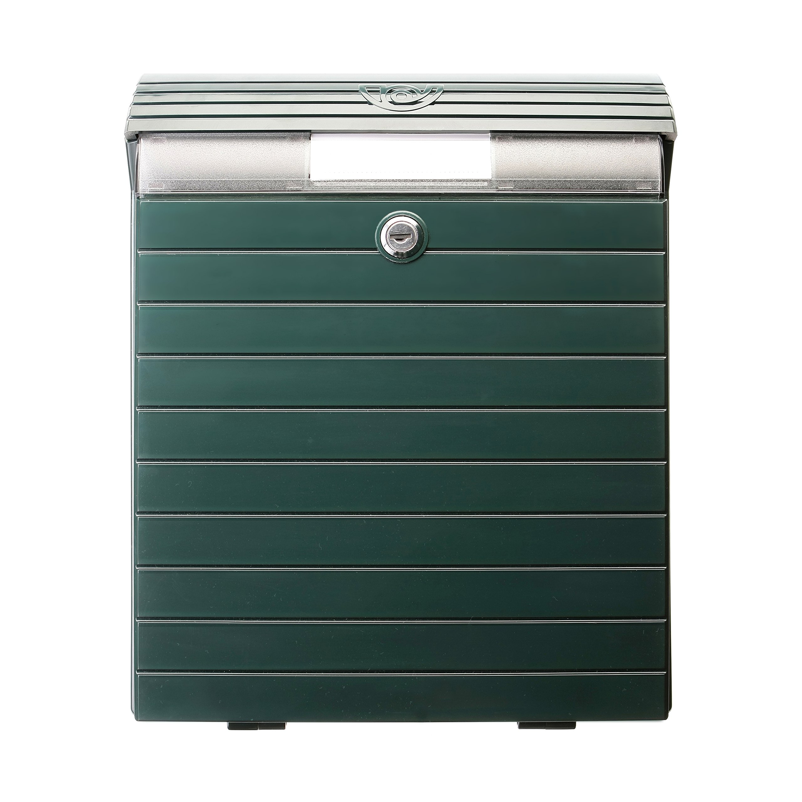 TATAY Outdoor mailbox, large size, green color, very resistant, waterproof and with ideal capacity for newspapers and magazines.