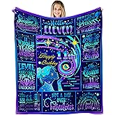 FTEFueie 11 Year Old Girl Gift Ideas, Birthday Gifts for 11 Year Old Girls, Gifts for 11 Year Old Girls, 11th Birthday Gifts for Girls, 11th Birthday Decorations for Girl Teen Throw Blanket 60"x50"