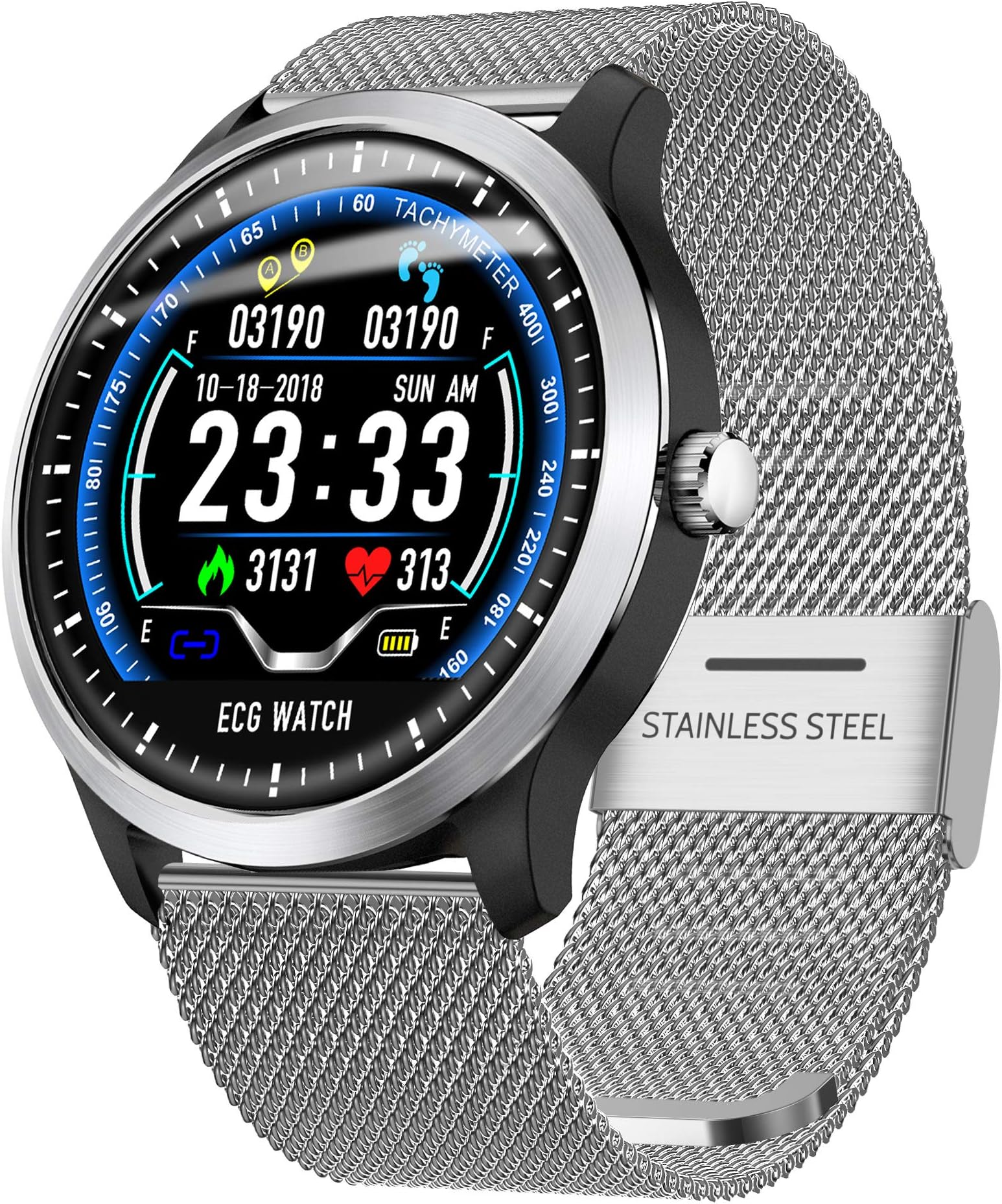 N58 ECG Sports Watch HRV Report Blood Pressure Heart Rate Test ECG+PPG ECG Smart Bracelet