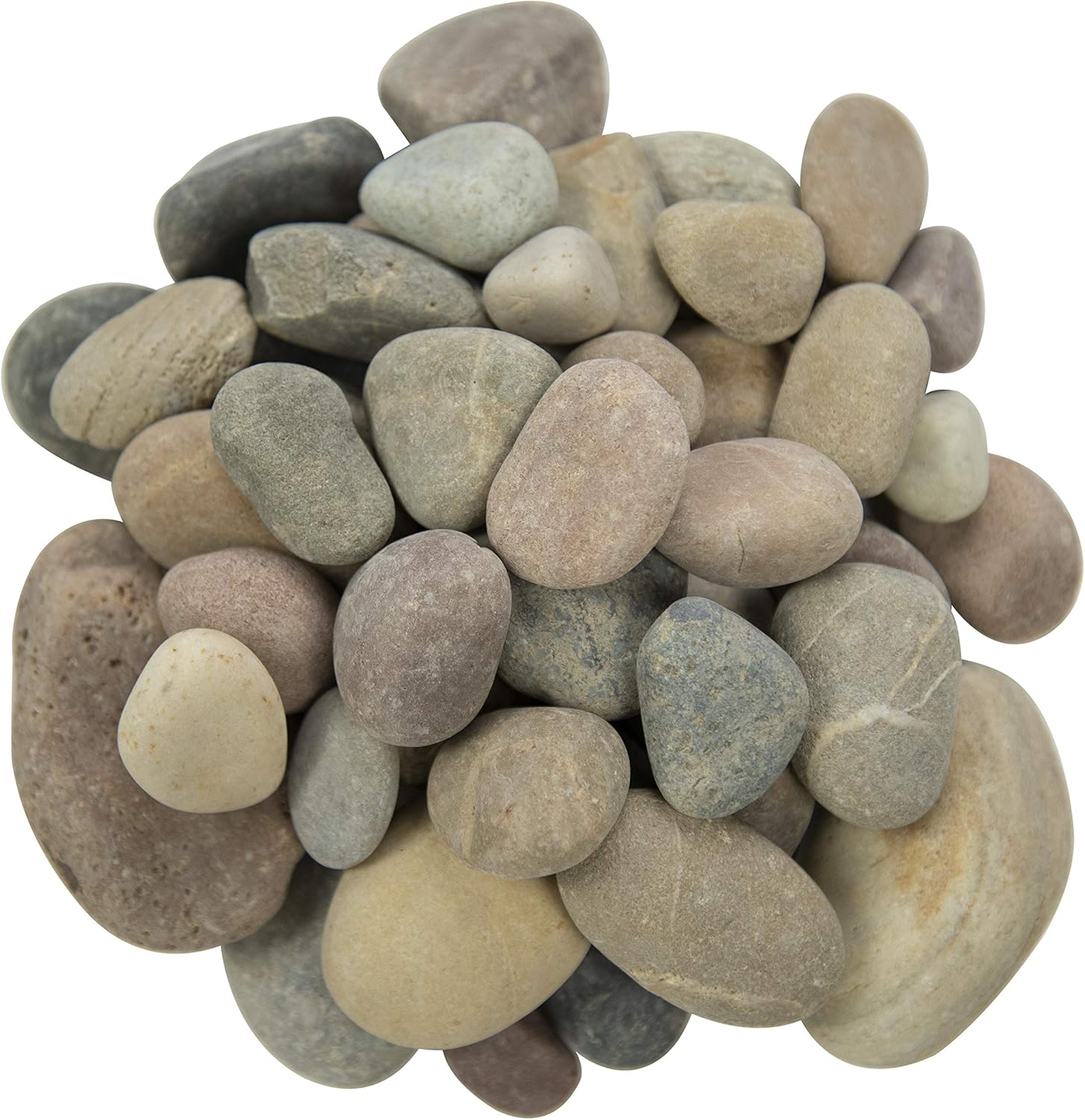 Hardscaping Materials - MSI Decorative Polished Multicolor Pebbles, 1 inch - 2.5 inch, 40 lb. Bag