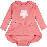Onesies Brand, Baby Girls Long Sleeve Bodysuit Dress