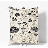 Mushroom Throw Blanket Soft Warm Cozy Mushrooms Blankets Fuzzy Plush Fleece Mushroom Blanket Gifts for Couch Bed Sofa Home Decor 40''X50''