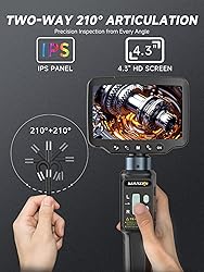 Two-Way 210° Articulating Borescope, Steering