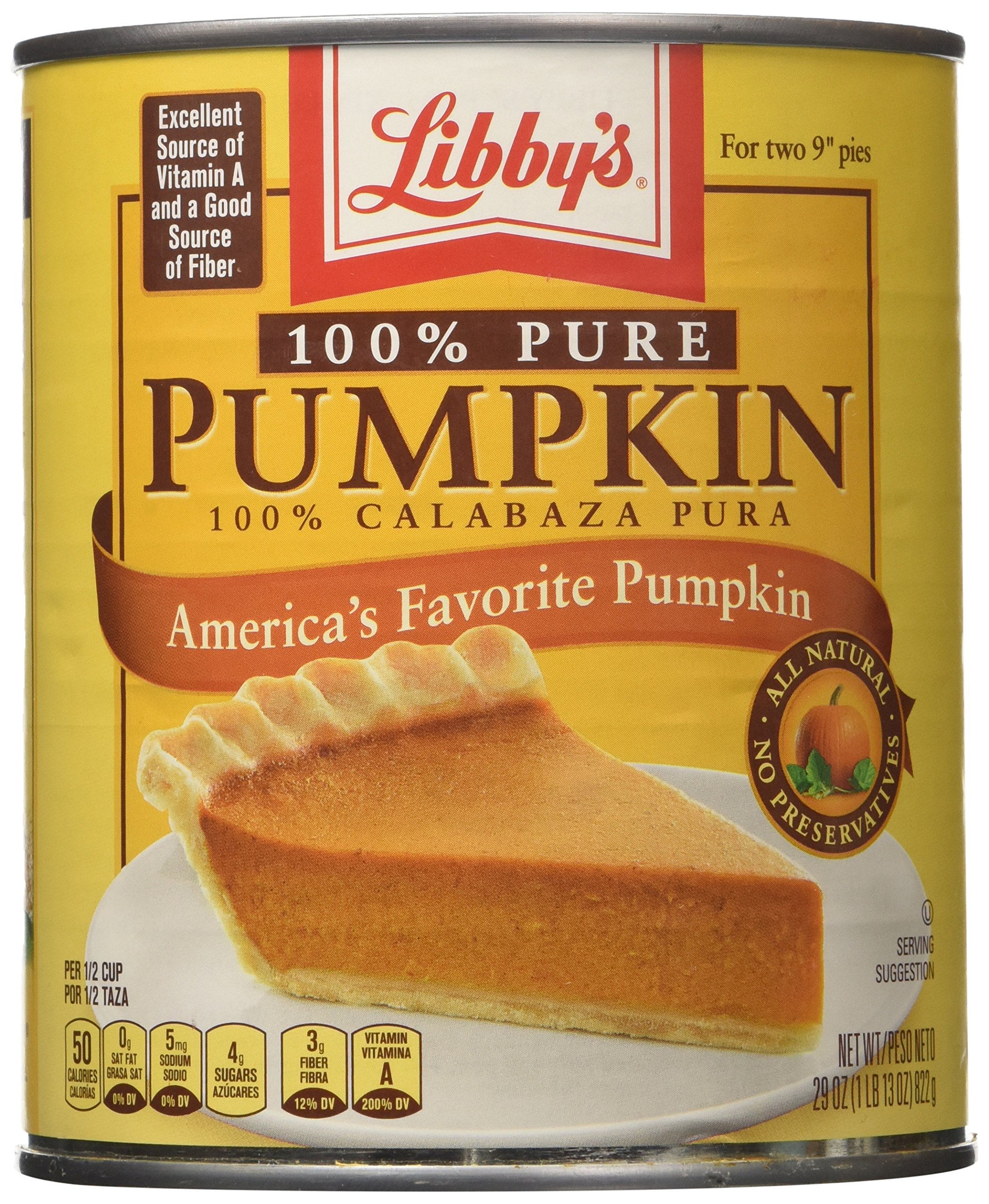 Amazon.com : Libby's Canned Pumpkin, 106 Ounce : Canned And Jarred ...