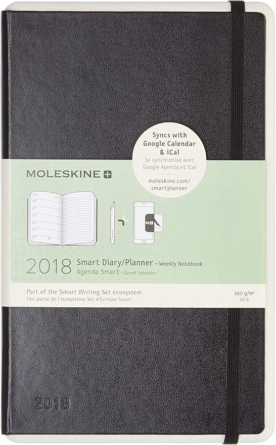 Moleskine Paper Tablet, Smart Planner, Large, Weekly Notebook, 12M