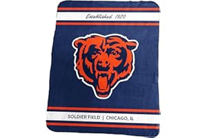 Logo Brands Pro Football Classic Fleece Throw Blanket - 50" x 60" (Chicago - Bears)