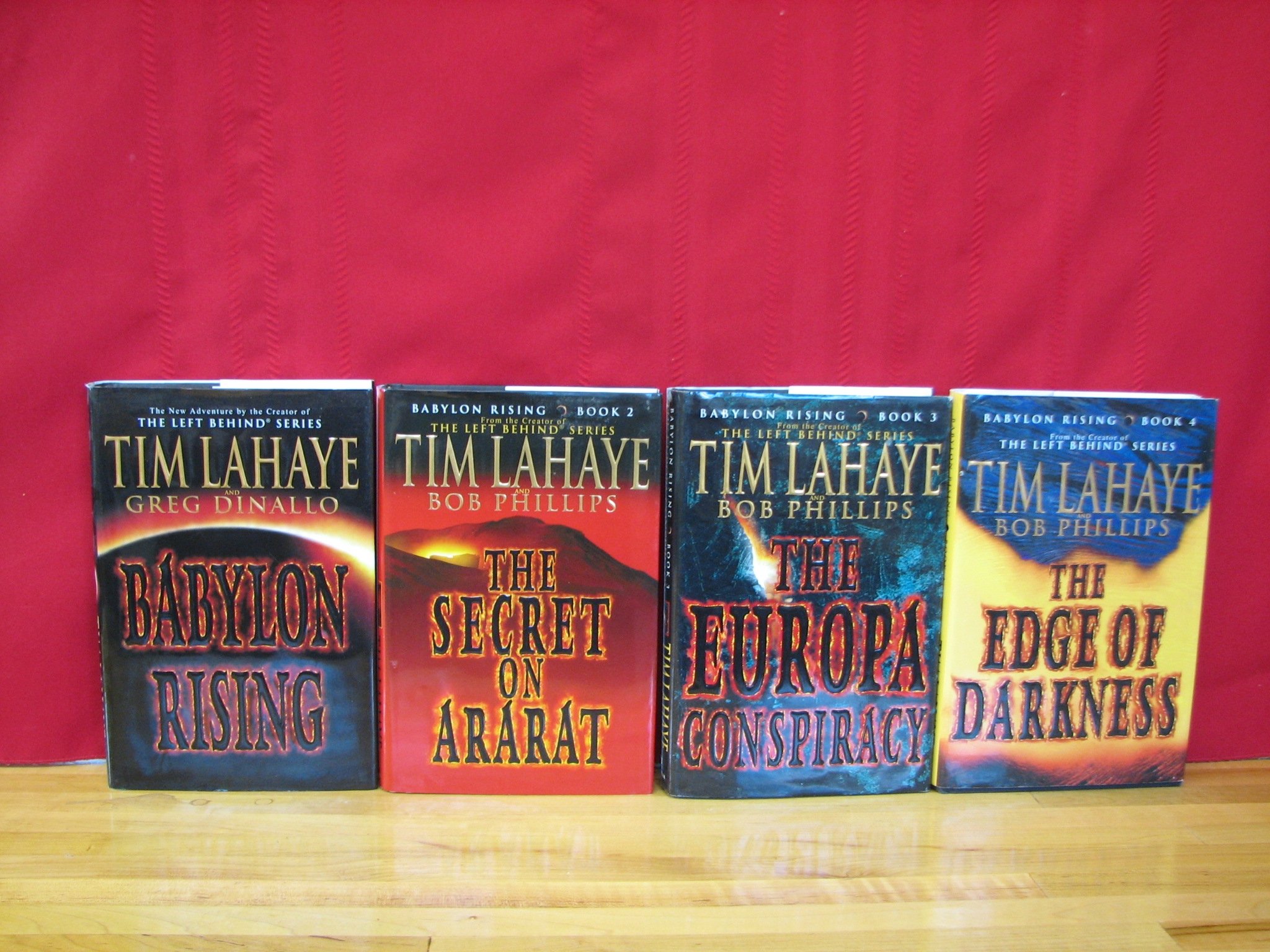 Babylon Rising Series Complete Set Volumes 1 4 By Tim Lahaye Hardcover Babylon Rising The Secret On Ararat The Europa Conspiracy The Edge Of Darkness Tim Lahaye Bob Phillips Greg Dinallo Amazon Com Books