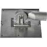 Kraft Tools CC026 8"x8" Stainless Steel Walking Seamer/Groover 1/2"R w/Threaded Handle Socket