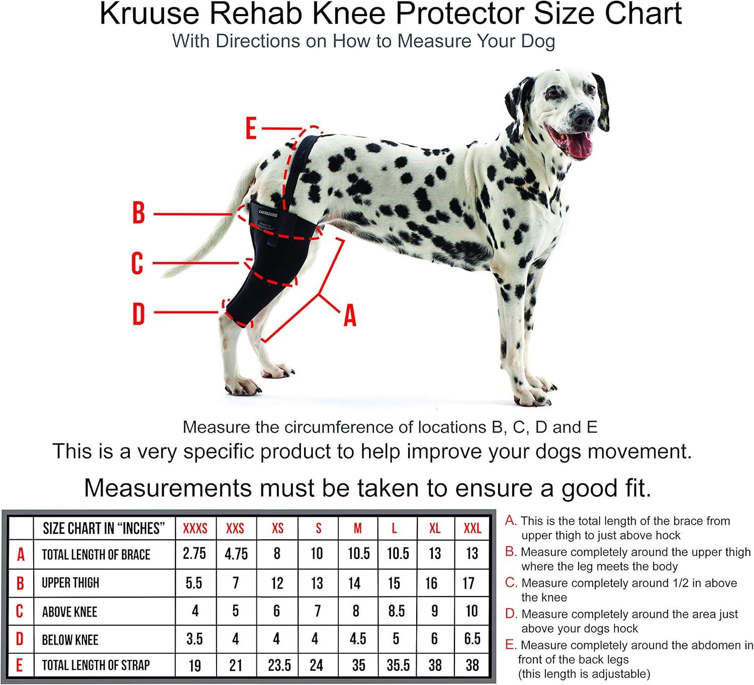kruuse dog knee brace