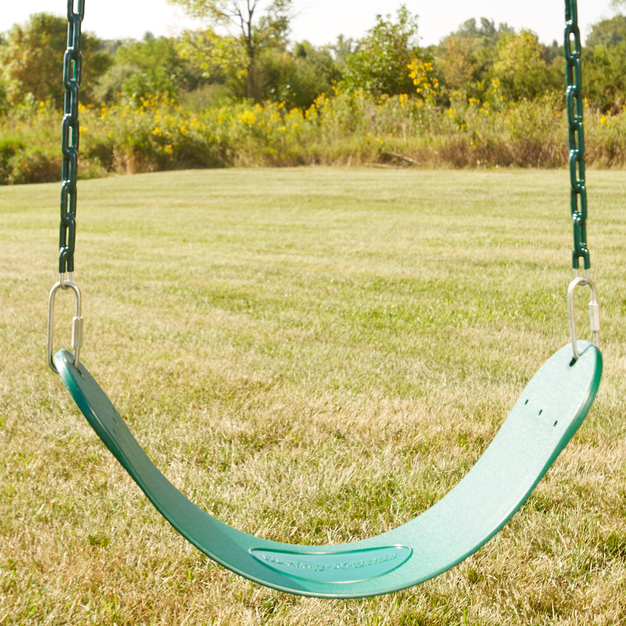 SwingNSlide Heavy Duty Green Swing Seat 58" Vinyl Coated Chain