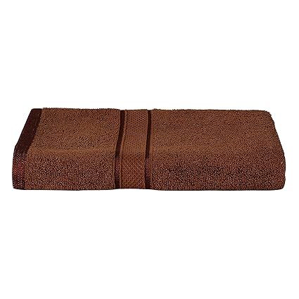 Urban Hues Pure Cotton Extra Absorbent 450 GSM Bath Towel (Brown)