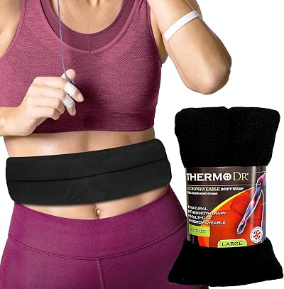 ThermoDR Wheat Bags Microwavable Heat Pack Black - Lavender Scent UK Wheat
