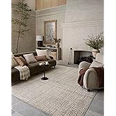 Loloi Amber Lewis Bexley Collection BEX-07 Natural/Dove 5'-0" x 7'-6" Area Rug Neutral, Textured, Living, Bedroom, Dining, Carpet