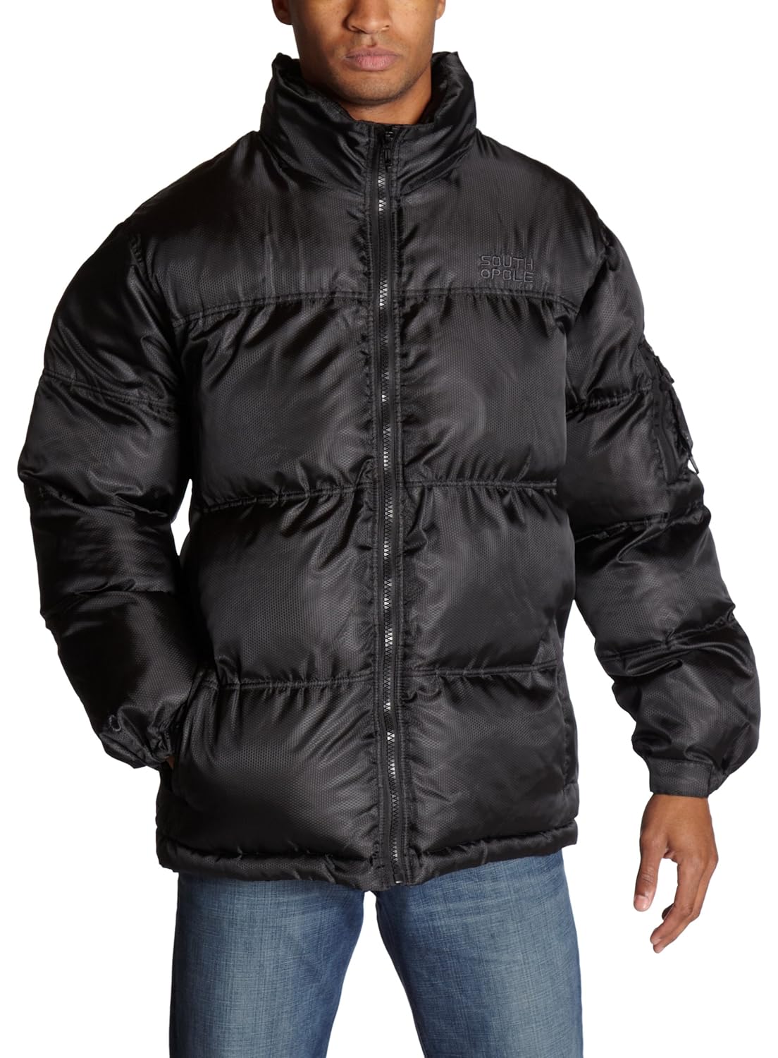 black mens bubble coat