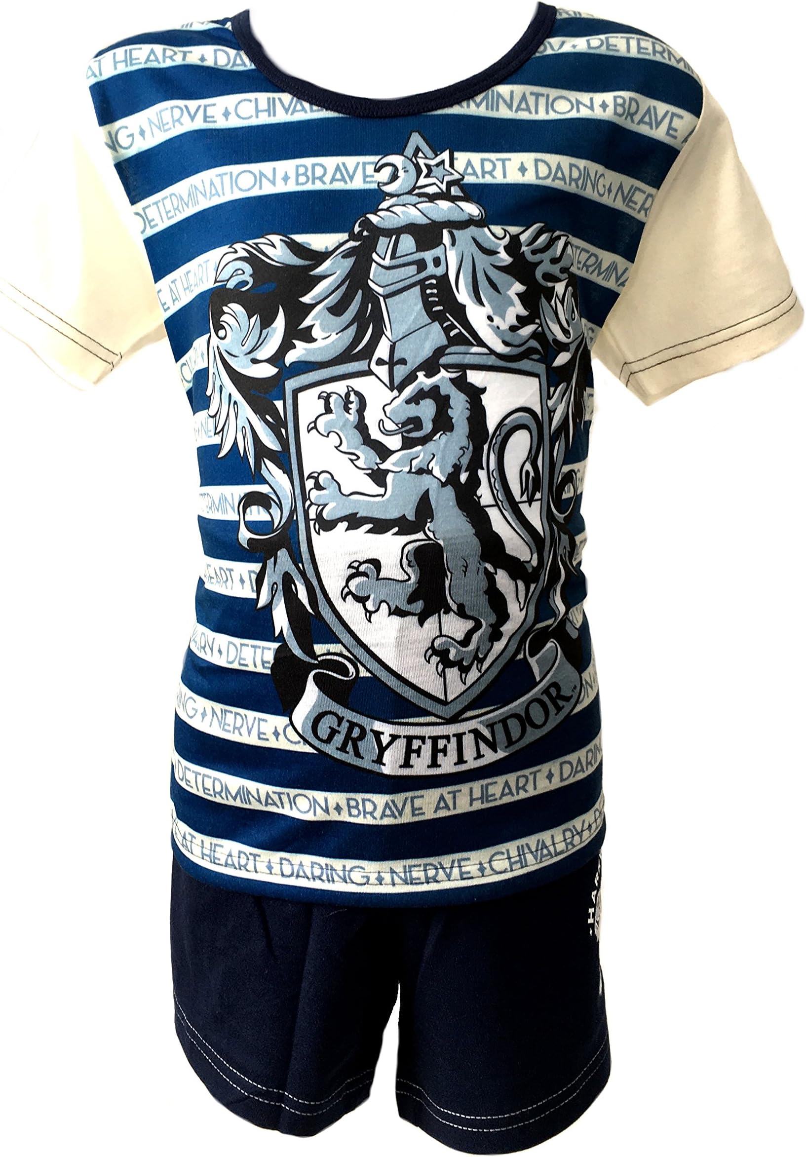 Girl Harry Potter Gryffindor Slytherin Hufflepuff Shorts Shortie Pyjamas 5-12yrs