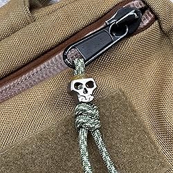 Titanium PEI Funny Skull Lanyard Beads Paracord