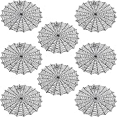 8 Pcs Halloween Spider Web Placemats, 15