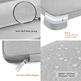 TECOOL 15.6 Inch Laptop Sleeve Protective Case Grey view 6