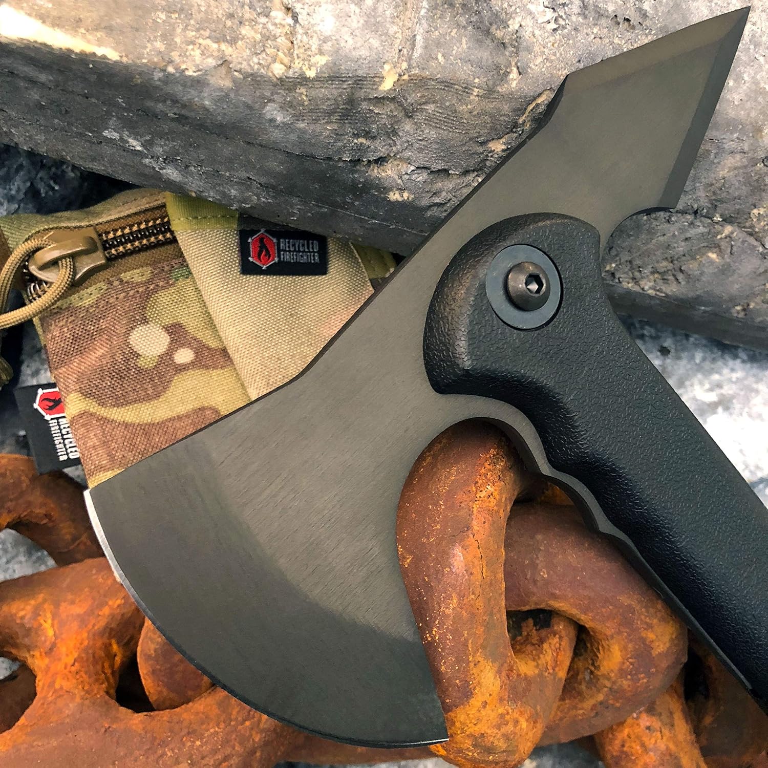Cold Steel Drop Forged Tomahawk Survival Hatchet - Great for Camping, Survival, Outdoors and Chopping Wood, Trench Hawk - Black, One Size : Tomahawk : Sports & Outdoors