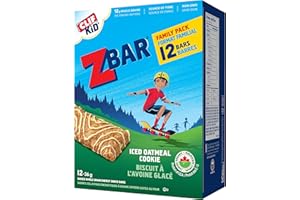 CLIF KID ZBAR - Organic Energy Bars - Iced Oatmeal Cookie - (36 Gram Snack Bars, 12 Count)