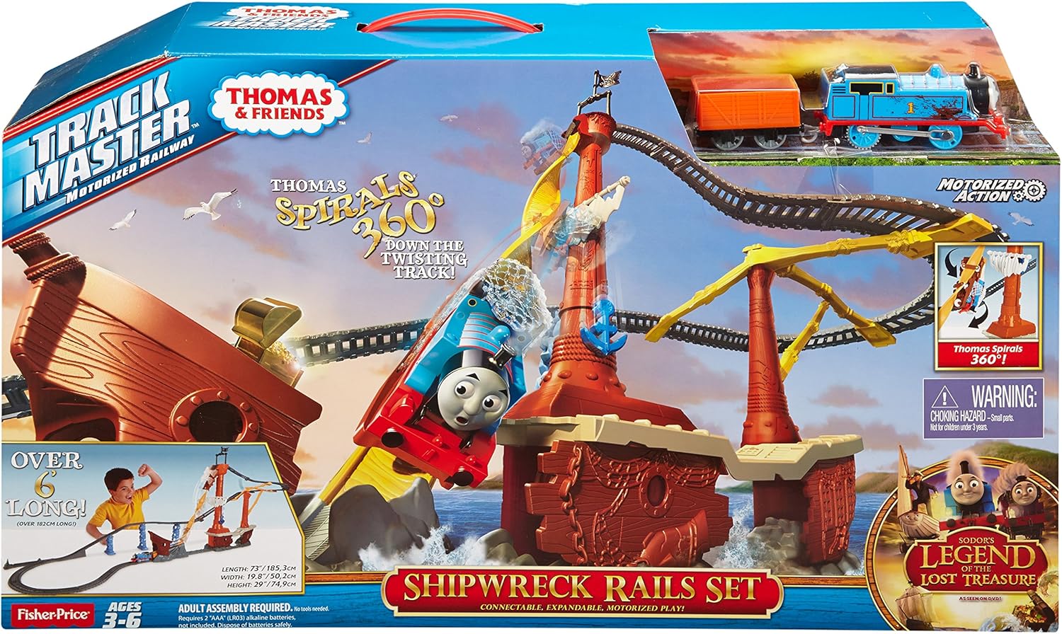 thomas trackmaster shipwreck rails set