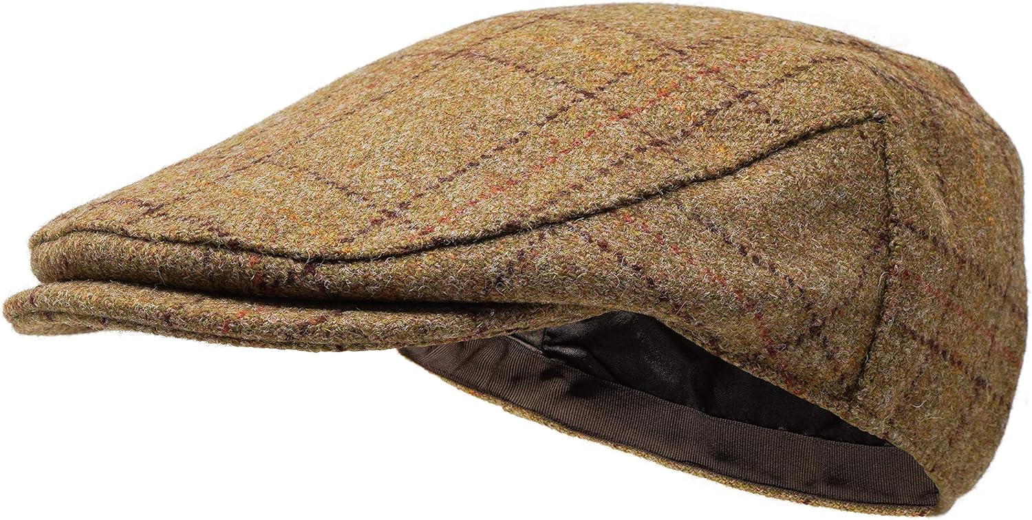 & Scott Woodsman Flat Cap Fully Waterproof Yorkshire Tweed
