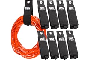 8 Pack Heavy Duty Large 13-inch Extension Cord Storage Extendable Cable Ties Strap Loop Hanger Organizer for Cable, Hose, Pow
