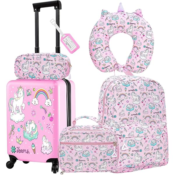 Maleta Stitch COSTWAY Juego De Para Niu00f1os, Equipaje De Viaje