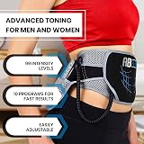 ABFLEX Ab Toning Belt and Ab Stimulator with Remote 99 Levels 10 Workouts view 4