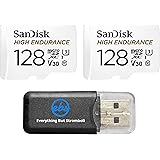 SanDisk High Endurance 128GB MicroSDXC Memory Card (2 Pack) for Dash Cams & Home Security System Video Cameras (SDSQQNR-128G-