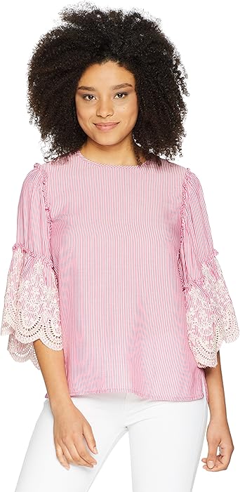 karen kane ruffle sleeve top