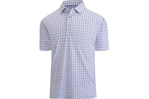 Damipow Premium Golf Shirts for Men Dry Fit Performance Polo Short Sleeve Collared Shirt